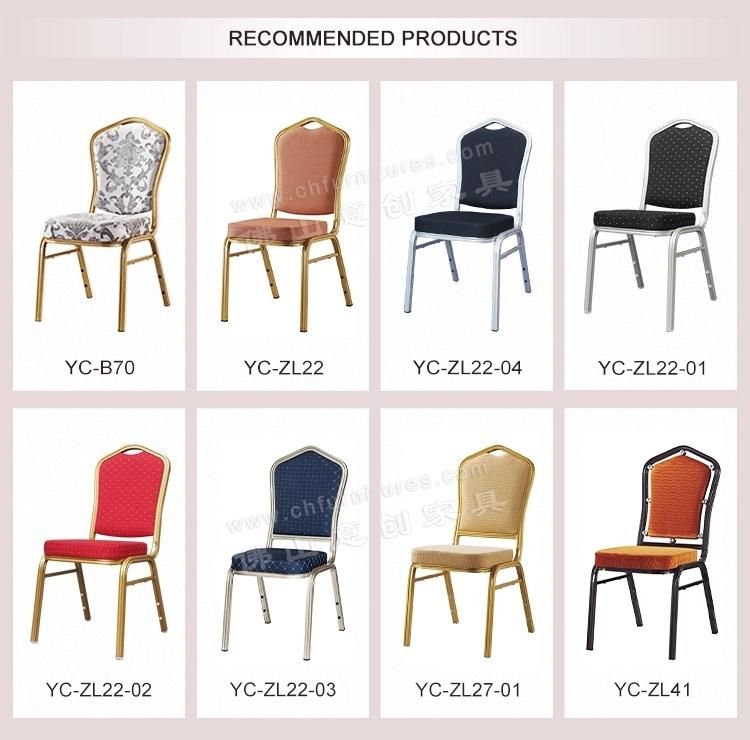 Yc-Zl26 Cheap Rental Aluminum Hotel Dining Chair for Wedding