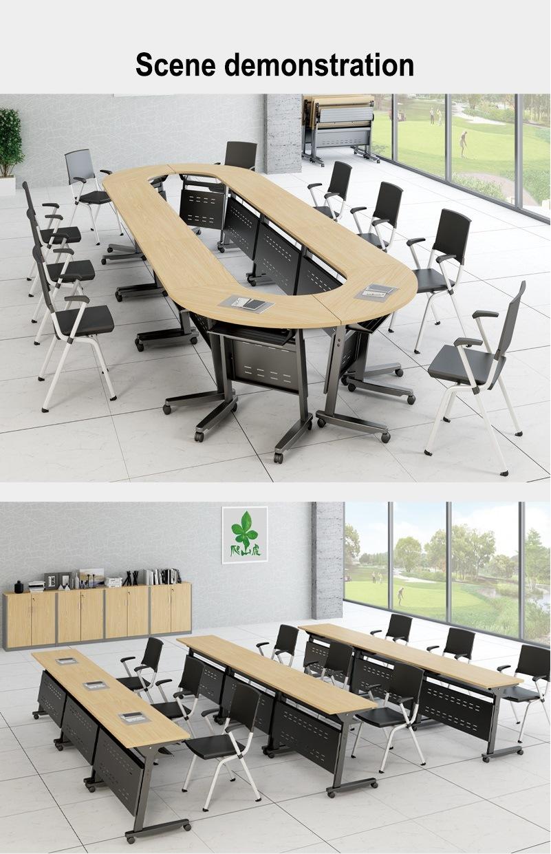 Training Table Long Table Simple Modern Conference Desk Combination Educational Institution Counseling Class Table Adjustable Desk Office Desk