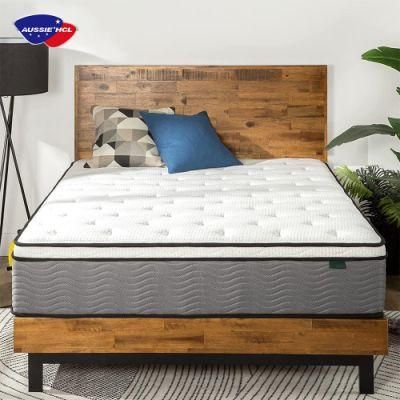 China Wholesale Memory Gel Foam Quality Sleep Well King Queen Spring Mattresses in a Box Pocket Coil Mattress