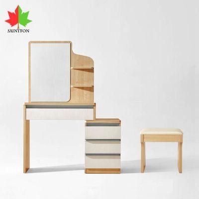 Modern Simple Design Dressing Table with Stool Customized Factory Supply