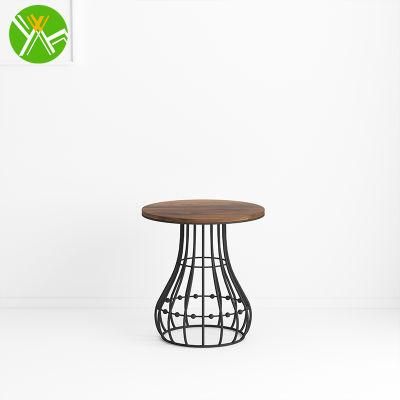 Yuhai Hotsale Simple Modern Marble Living Room Mini Round Side Coffee Table Bed Side Table Lamp for Living Room