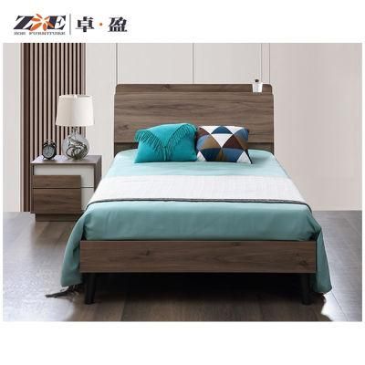 Modern Home Bedroom Furniture Wooden Storage Bed King Size Bed