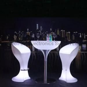 LED Furniture Cocktail Bar Table for Night Club and Party