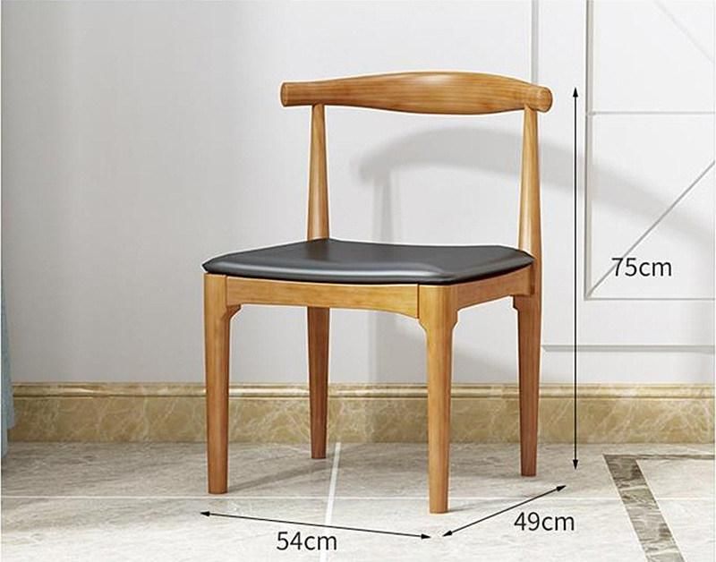 Nordic Dining Chair Modern Minimalist Solid Wood Chair 0542