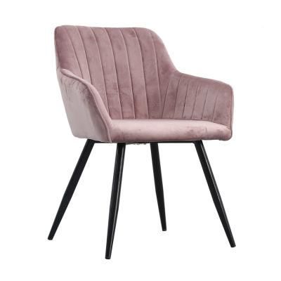 New Design Multi Color Modern Leather Soft Velvet Dining Chairs Hotel Restaurant Velvet Dining Chairs