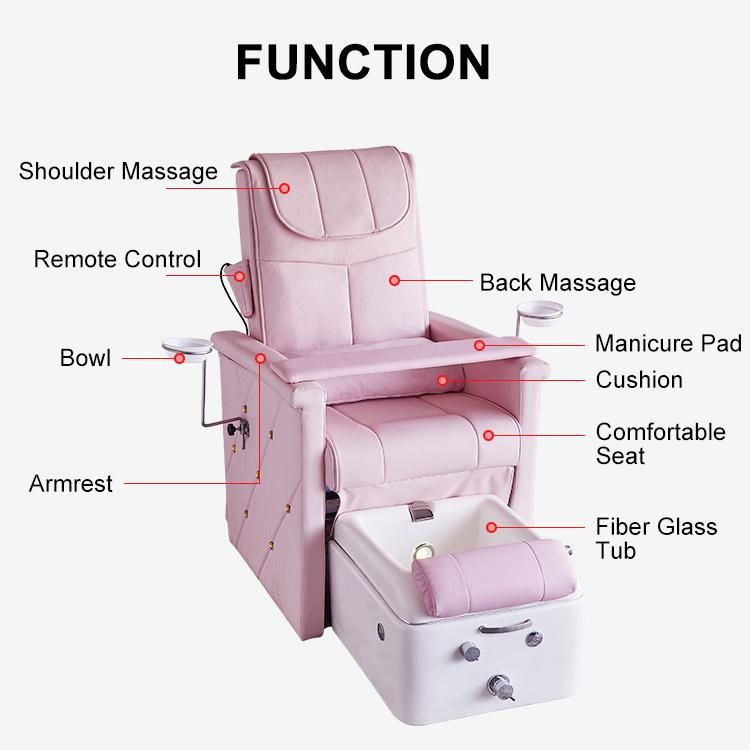 Mt Medical Wholesale Cheap Modern Luxury Beauty Nail Salon Furniture Whirlpool Discharge Pump Foot SPA Massage Pedicure Chair