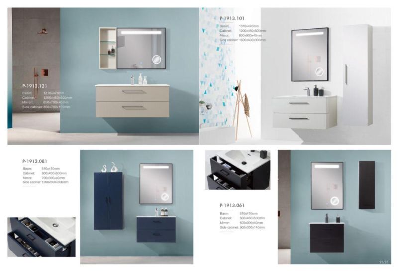 Modern Lacquer Painting Wall Mounted Bathroom Vanity Cabinet