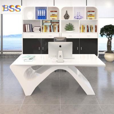 Executive Office Desk Contemporary Luxury White Executive Office Desk