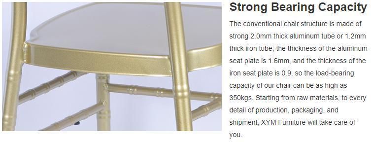 Home Outdoor Furniture Banquet Wedding Party Dining Chair with Golden Legs
