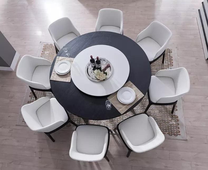 Nordic Wooden Restaurant Furniture Round Dining Table Made in China Guangdong Factory