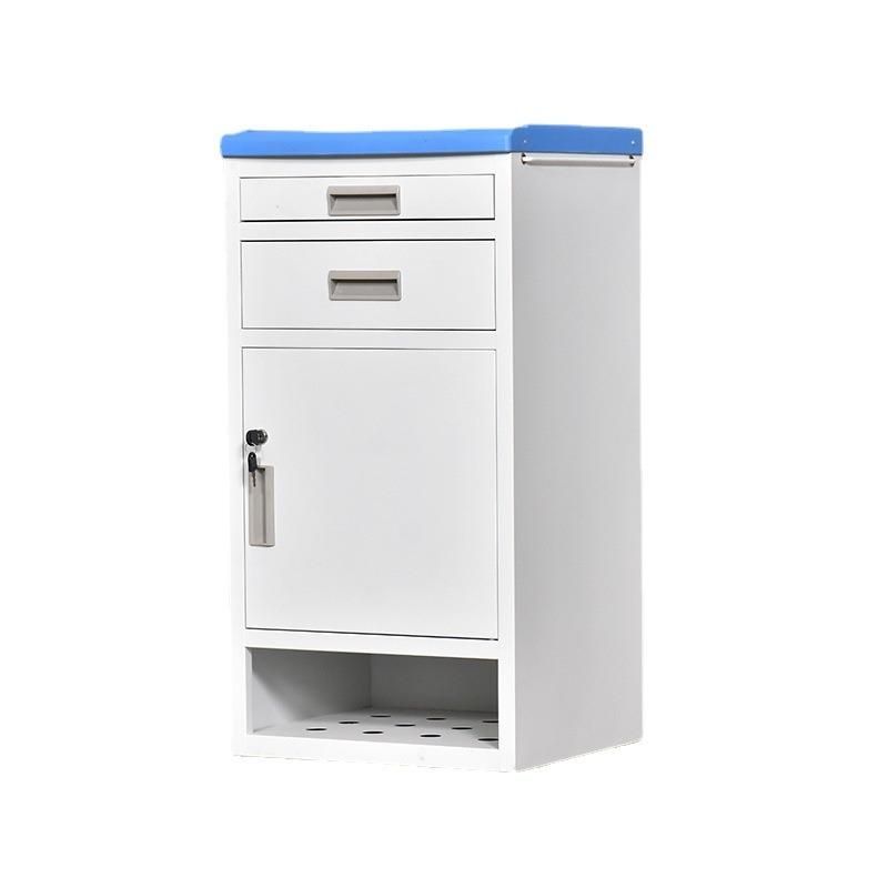 Hospital ABS Bedside Table Ward Locker Movable Cabinet Ward Furniture