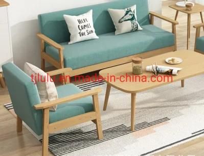 Hotel Furniture Modern 1 2 3 Seater Lounge Sectional Sofa Living Room Fabric Wooden Leisure Sofa Chair Set