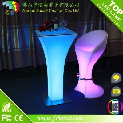 Comfortable Leisure PE Plastic Pool LED Table