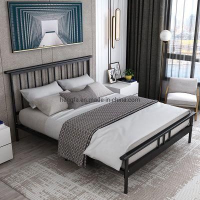 Hotel Furniture Children Bedroom Foldable Durable Metal Double Bed