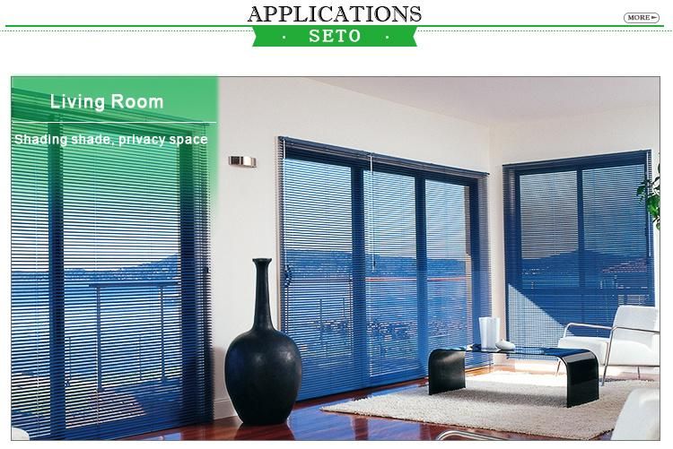 Cheap Aluminum Blinds for Bedroom with Steel Headrail and Bottom Rail