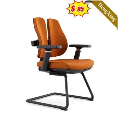 Simple Design Office Furniture Fabric Fixed Metal Legs Frame Public Meeting Waiting Room Chair