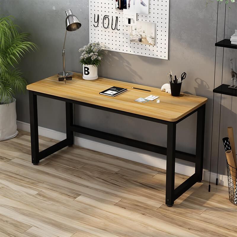 Steel Wood Desktop Bookshelf Integrated Office Desk for Student with Bookshelf
