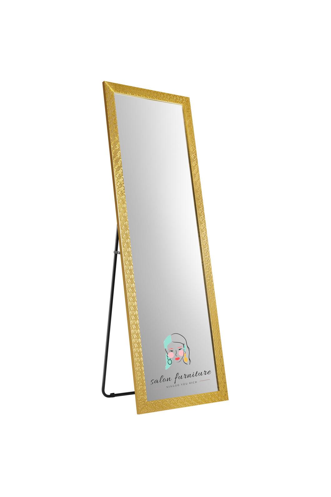 Hair Dressing Salon Mirror with Silver Frame Full Body Mirror Commercial Furniture
