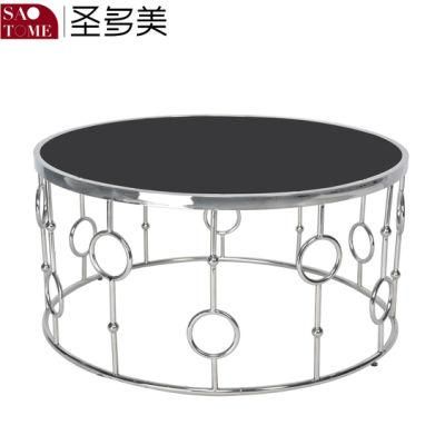 Modern Hot Selling Black Glass Round Coffee Table