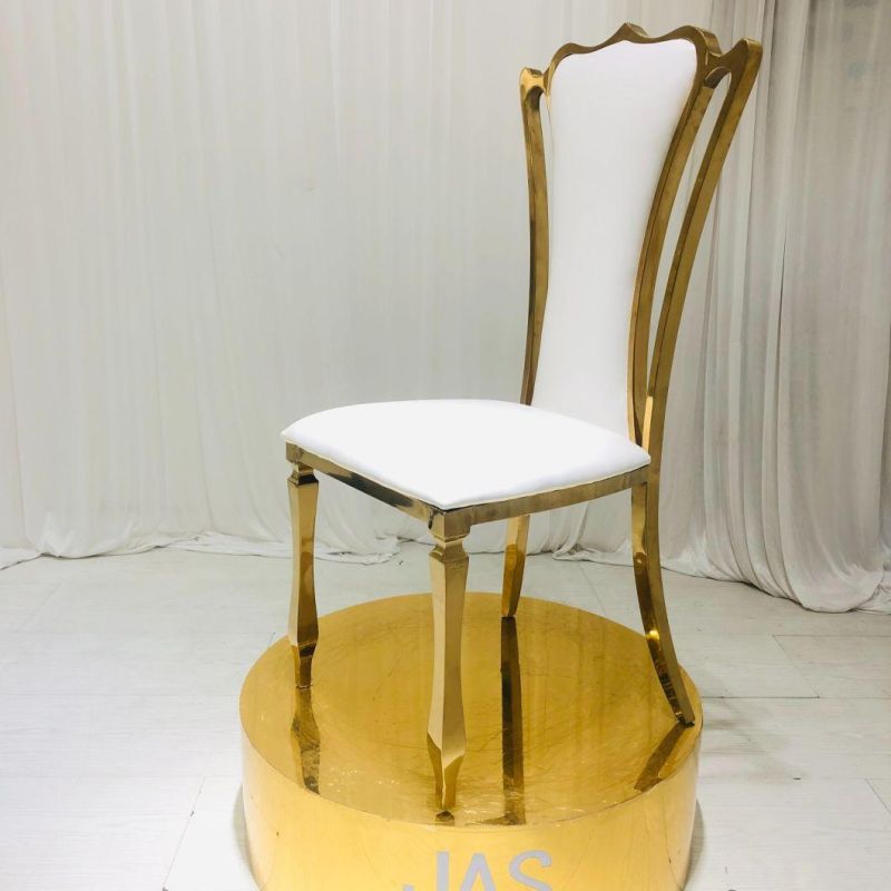 Dining Chair Gold Hotel Furniture Stainless Steel Chair for Wedding and Home