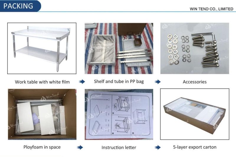 Round Tube Work Table Bench Equipment with Drawer Cabinet