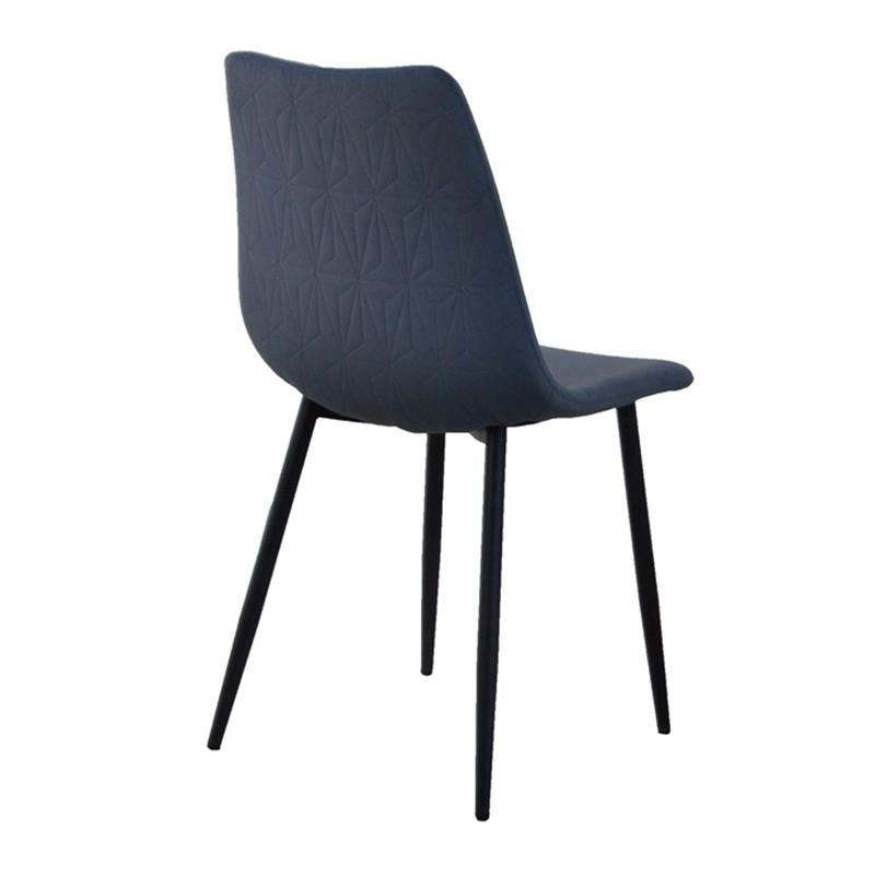 High Quality Kitchen Restaurant Dining Room Furniture Blue Fabric Modern Chairs