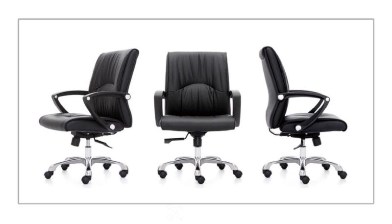 Zode Modern Designer Factory Price Comfortable MID Back Ergonomic Leather Swivel Office Chair