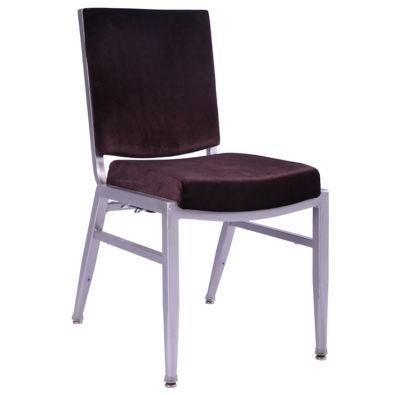 Customized Hotel Furniture Multipurpose Brown Wholesale Banquet Chairs Stackable for Wedding