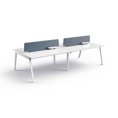 Modern Design White Office Computer Desk Four Seat Office Workststion