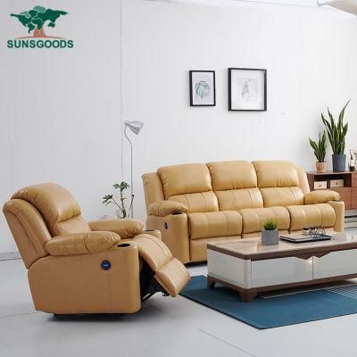 Hot Selling Living Room Furniture Sofa Design Genuine Leather Couches Cinema Furniture
