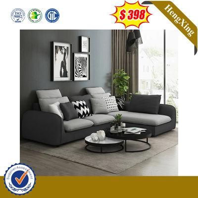 Modern Living Room Furniture Blue Leather Office Sofa