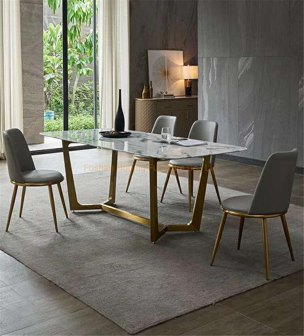 China Black Metal Base Home Furniture Frame Set Wood Dining Room Table