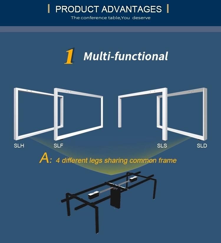 Melamine Office Conference Table Meeting Desk Modern Meeting Room Furniture Table