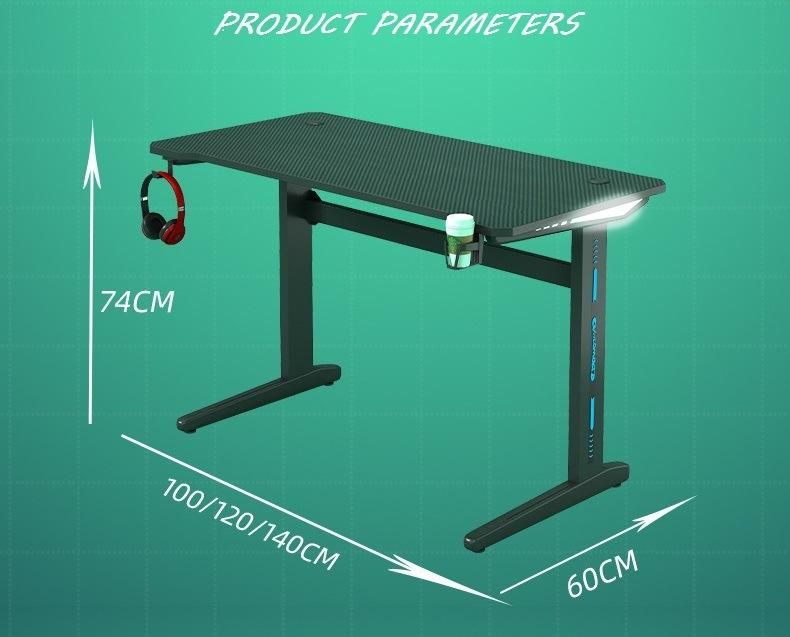 Elites Modern Gamer Professional Game Ergonomic L Shaped PC Desk Computer Gaming Table Desks