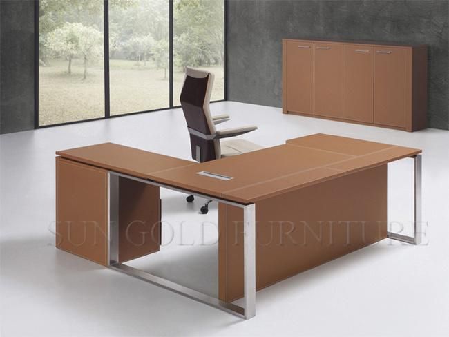 Modern Melamine Black Executive Office Desk Design Furniture (SZ-ODB337)