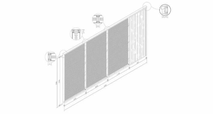 Good Quality Double Glazing with Shutter Office Partition