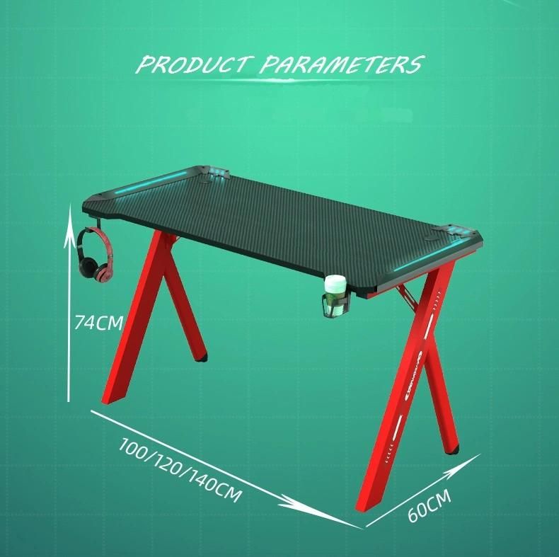 Elites Wholesale Factory Price PC Gaming Executive Desk Modern Black E-Sports Table for Sale