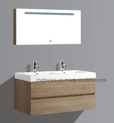Antique Bathroom Furniture Melamine Bathroom Cabinet with Sink Wall Mounted LED Display Cabinet