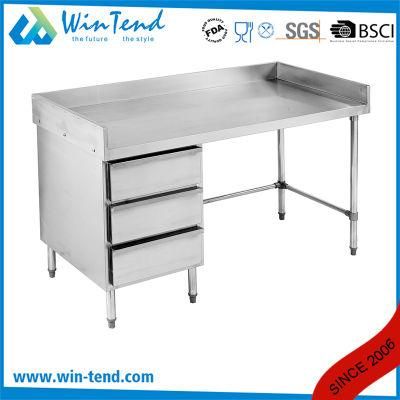 Round Tube Work Table Bench Equipment with Drawer Cabinet