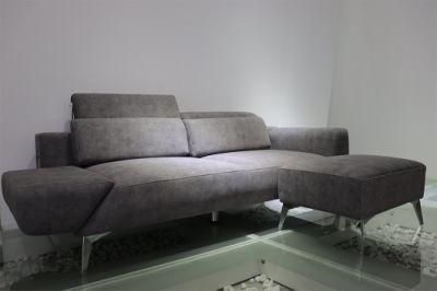Living Room Furniture New Corner L Shaped Sofa Couch Set Cheap Modern Grey L Shape Sofa Sectional DIY Fabric Sofa