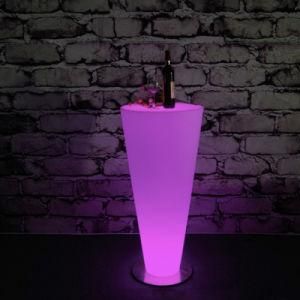 Plastic LED Glowing Cocktail Decoration Tables for Sale