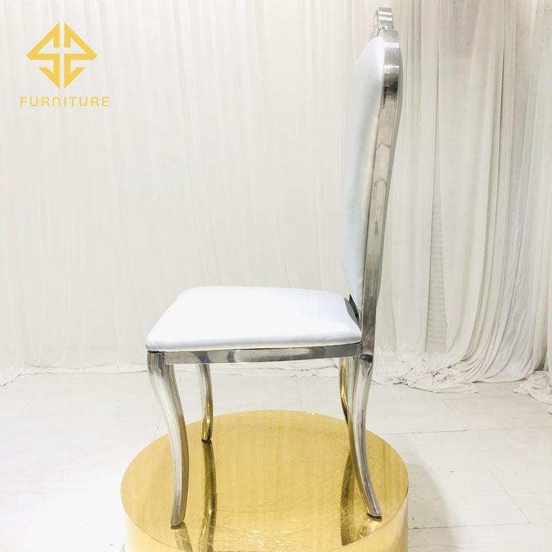 Africa Hot Sale Stainless Steel Dining Chair Hotel Furniture Wedding Events Chairs