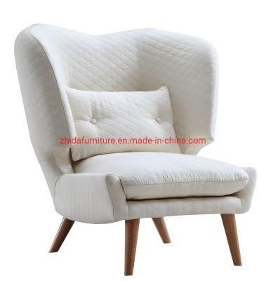 Modern Comfortable MID Back Public Coffee Shop Wooden Leg Chair