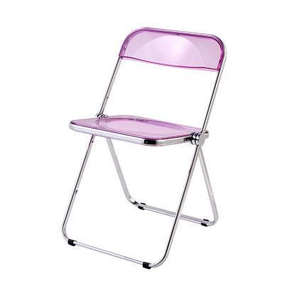 Home Outdoor Furniture Transparent Colorful Acrylic Dining Chair for Wedding Banquet