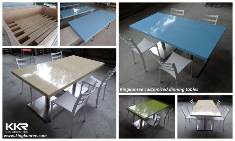 Artificial Marble Stone Dining Table, Stone Top Dining Tables Set