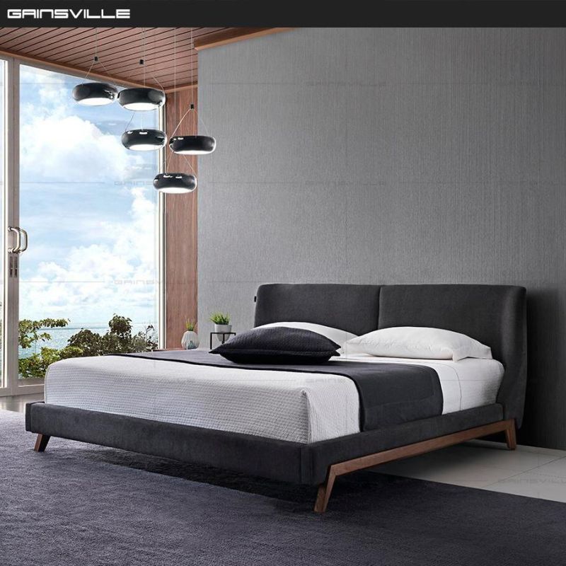 New fashion Design Bed Soft Fabric Bed Wall Bed King Bed Sofa Bed Double Bedroom Furniture