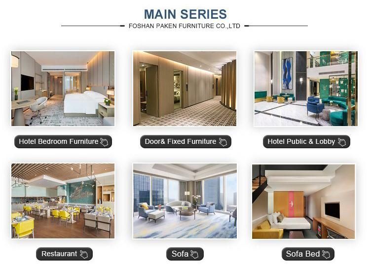 Customized Luxury & Elegant Apartment & Hotel Bedroom Furniture Room Set