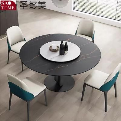 Hotel Custom Made Modern Slate Top Round Dining Table