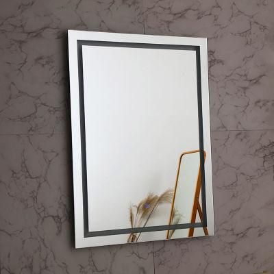 Modern Metal Jh Glass China Wall Mounted LED Bathroom Silver Mirror Factory