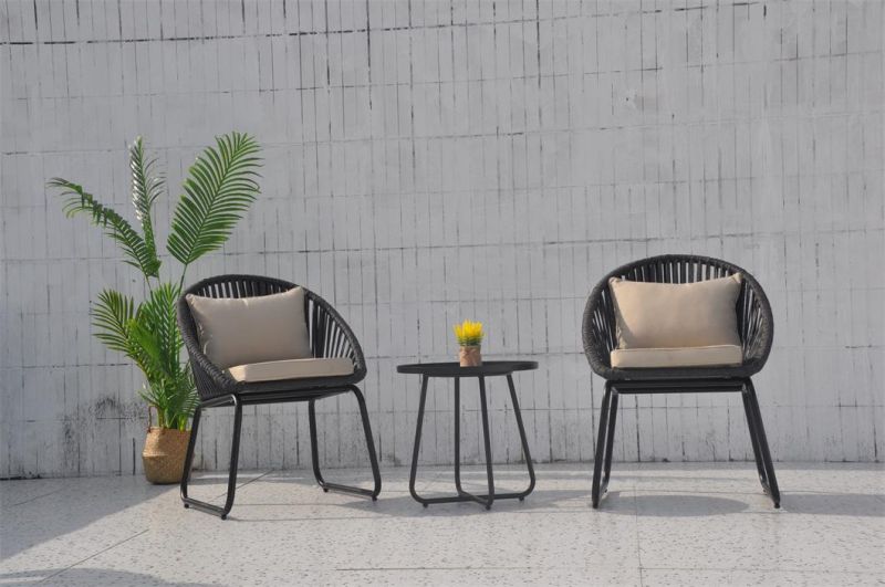 Modern Style Aluminum Outdoor Patio Garden Outdoor Rattan Aluminum Furniture Chair Set